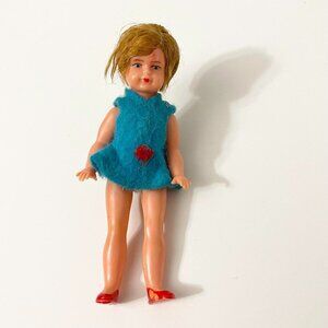 Vintage Doll Small 4 Inch Tall Doll